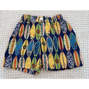 Colorful Surfboard Swim Trunks
